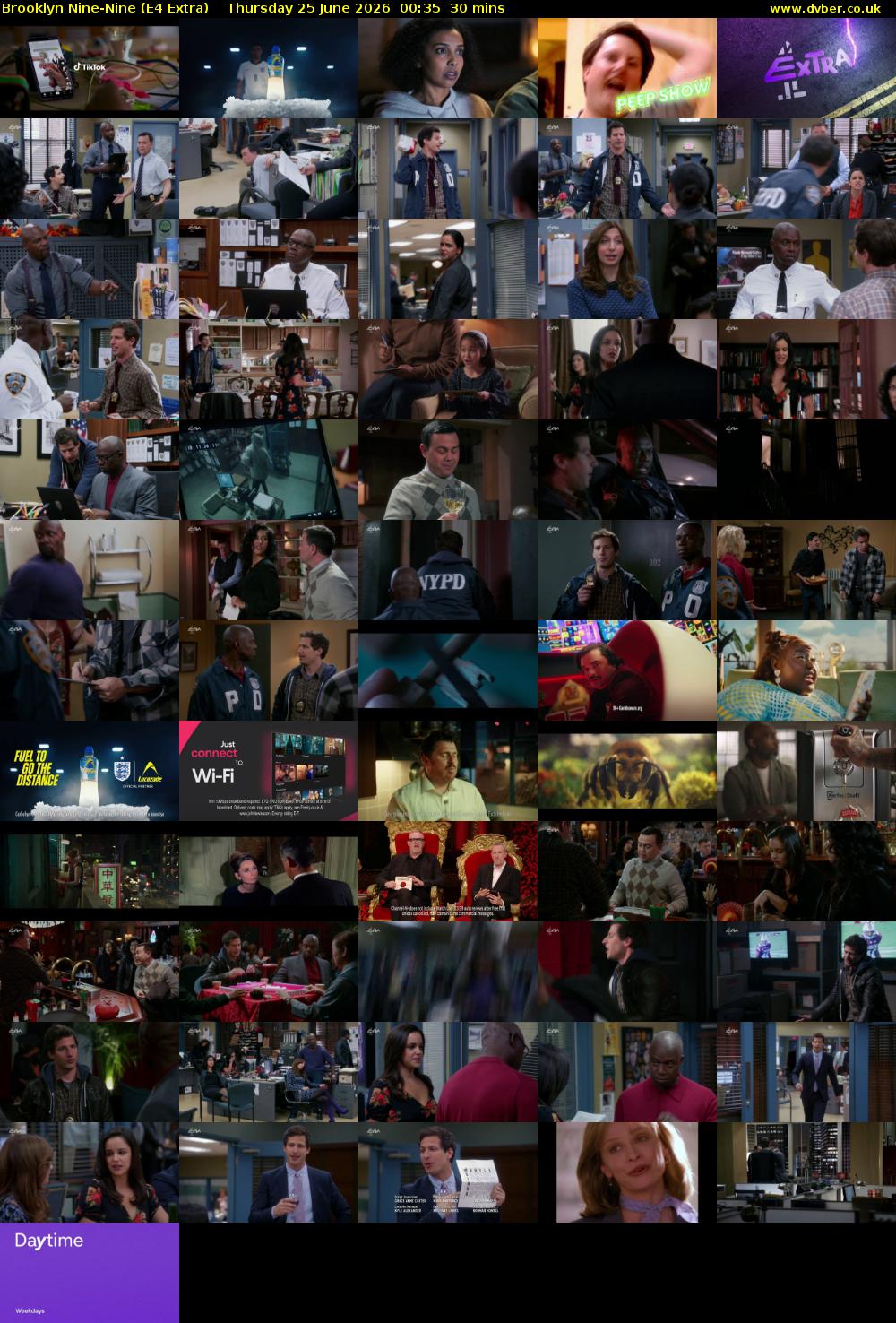 Brooklyn Nine-Nine (E4 Extra) Thursday 25 June 2026 00:35 - 01:05