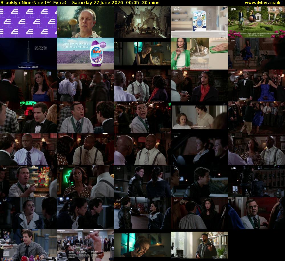 Brooklyn Nine-Nine (E4 Extra) Saturday 27 June 2026 00:05 - 00:35