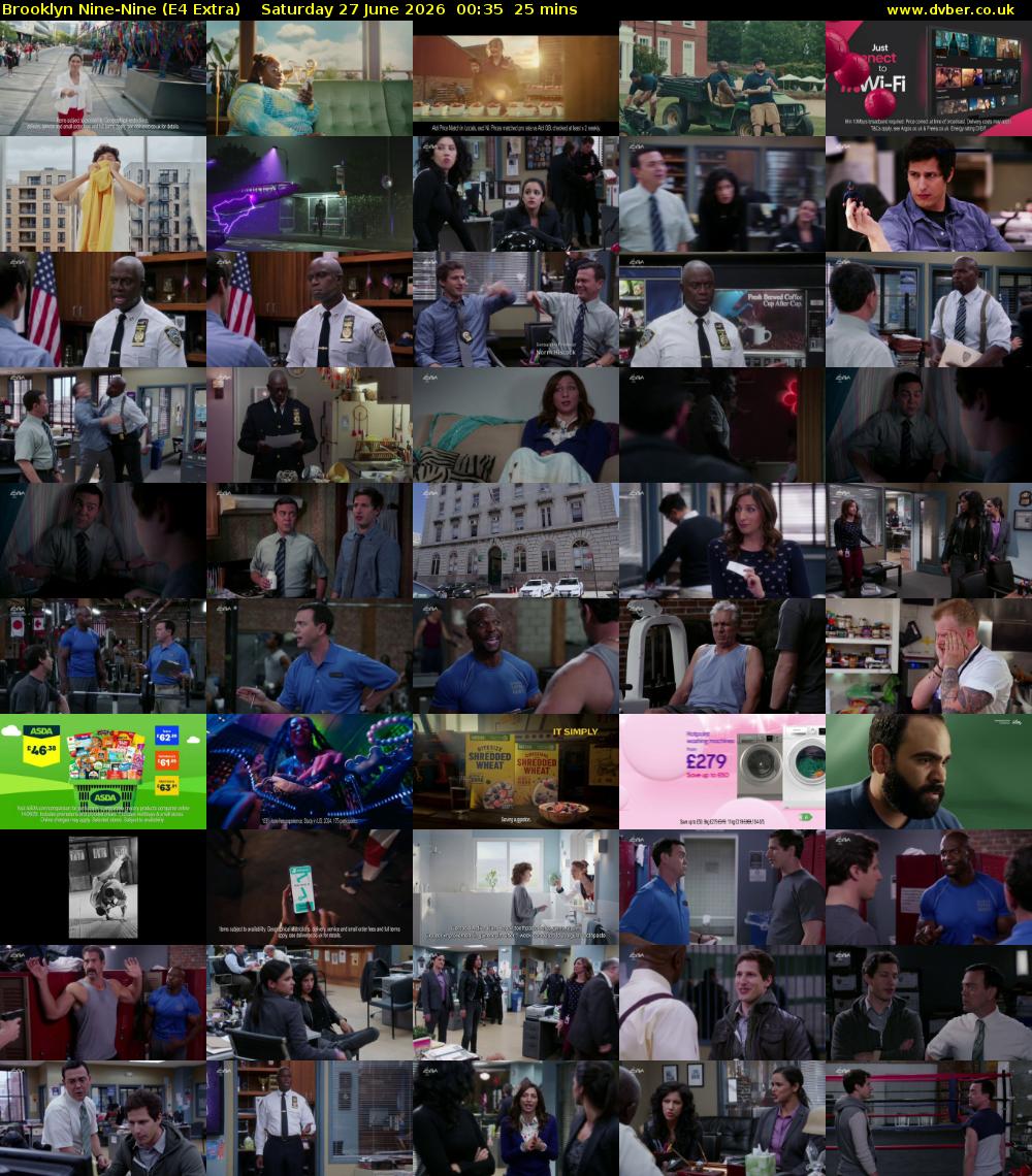 Brooklyn Nine-Nine (E4 Extra) Saturday 27 June 2026 00:35 - 01:00