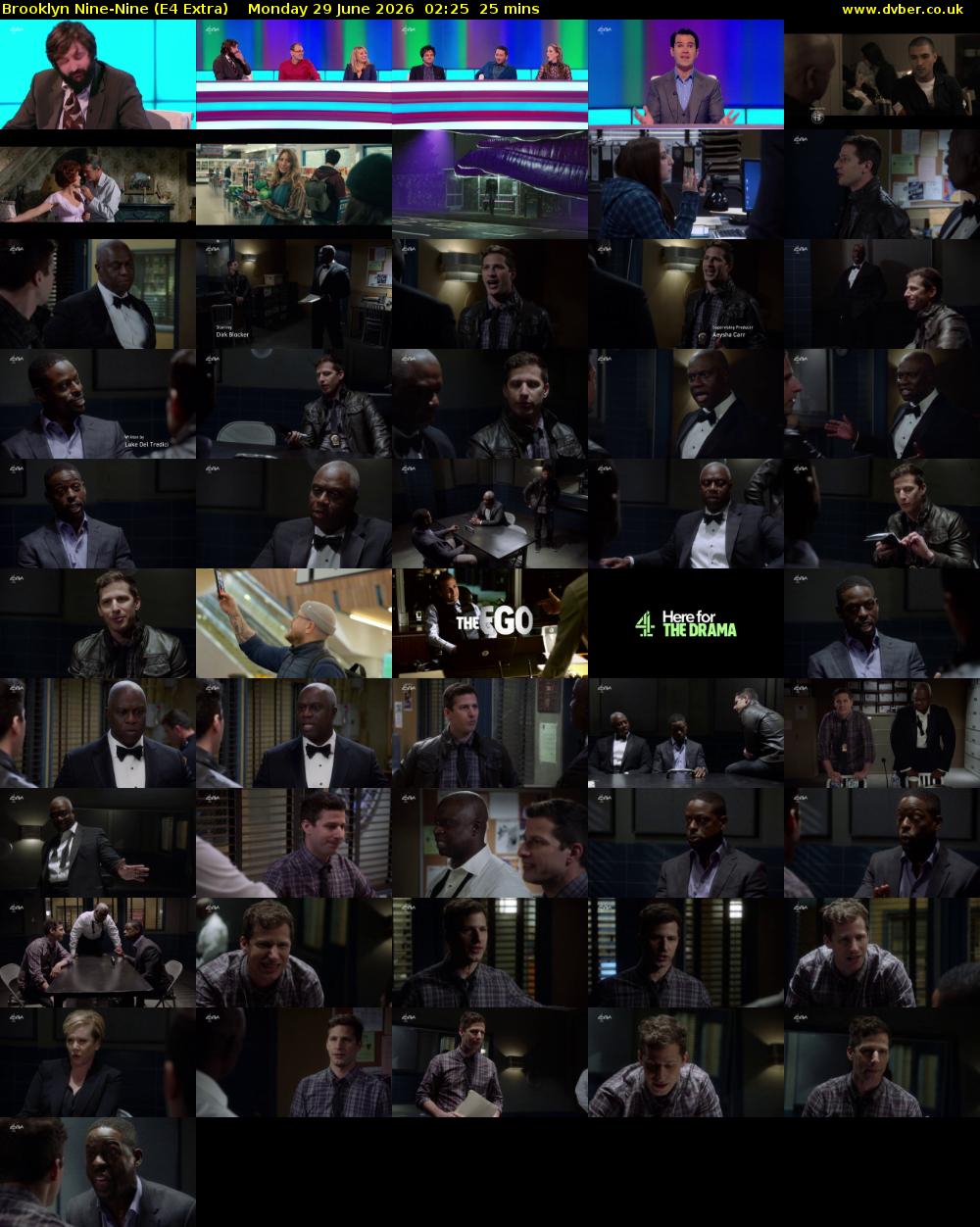 Brooklyn Nine-Nine (E4 Extra) Monday 29 June 2026 02:25 - 02:50