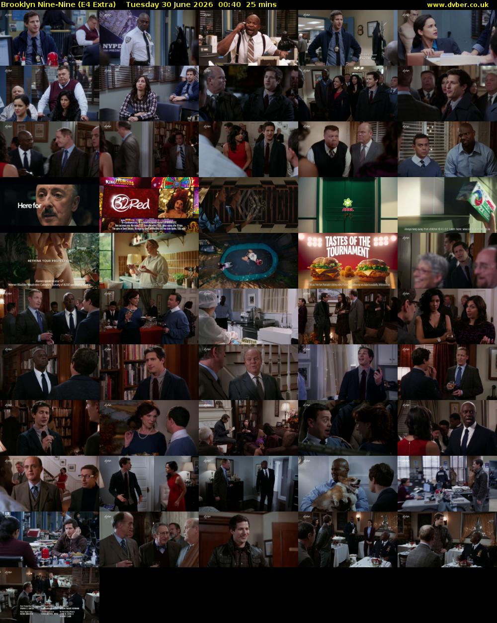 Brooklyn Nine-Nine (E4 Extra) Tuesday 30 June 2026 00:40 - 01:05