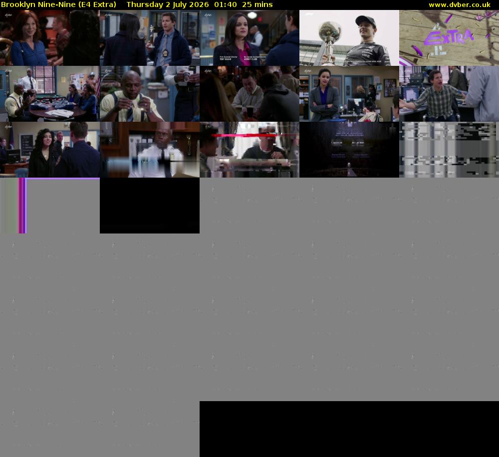 Brooklyn Nine-Nine (E4 Extra) Thursday 2 July 2026 01:40 - 02:05