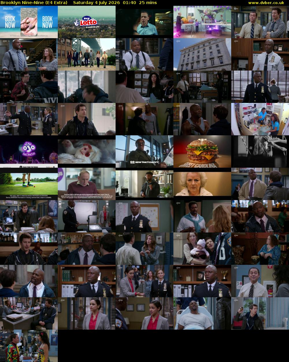 Brooklyn Nine-Nine (E4 Extra) Saturday 4 July 2026 01:40 - 02:05
