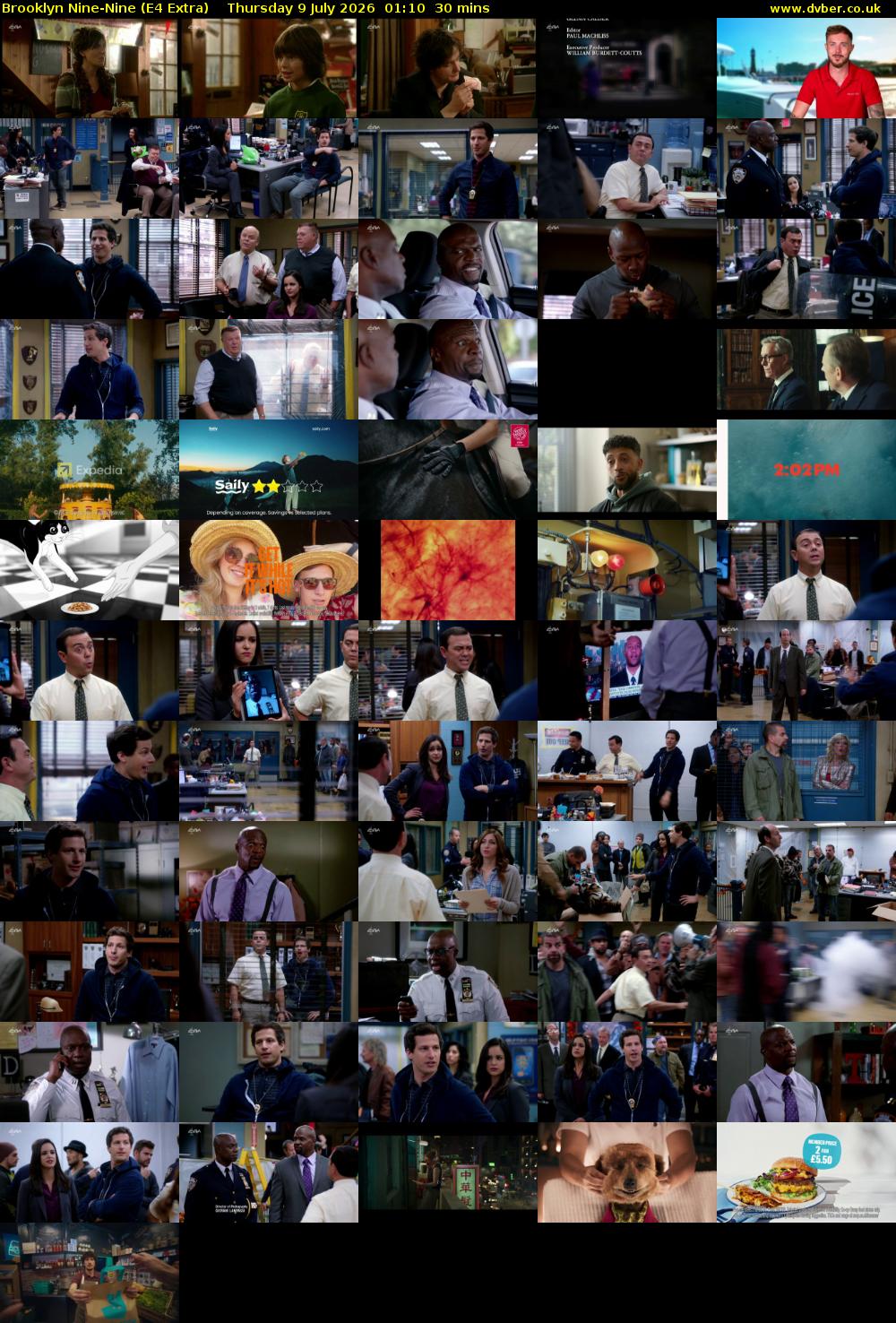 Brooklyn Nine-Nine (E4 Extra) Thursday 9 July 2026 01:10 - 01:40