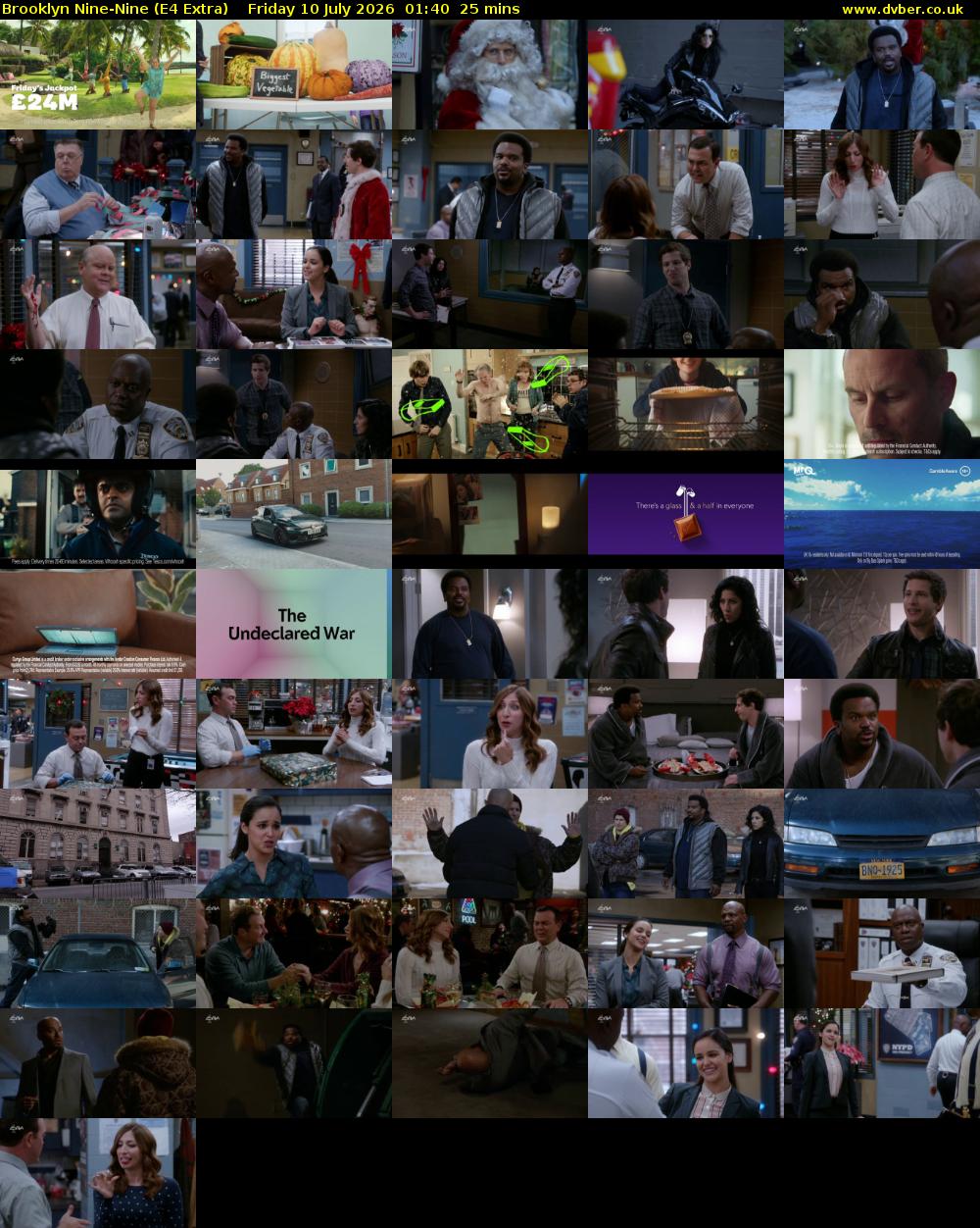 Brooklyn Nine-Nine (E4 Extra) Friday 10 July 2026 01:40 - 02:05