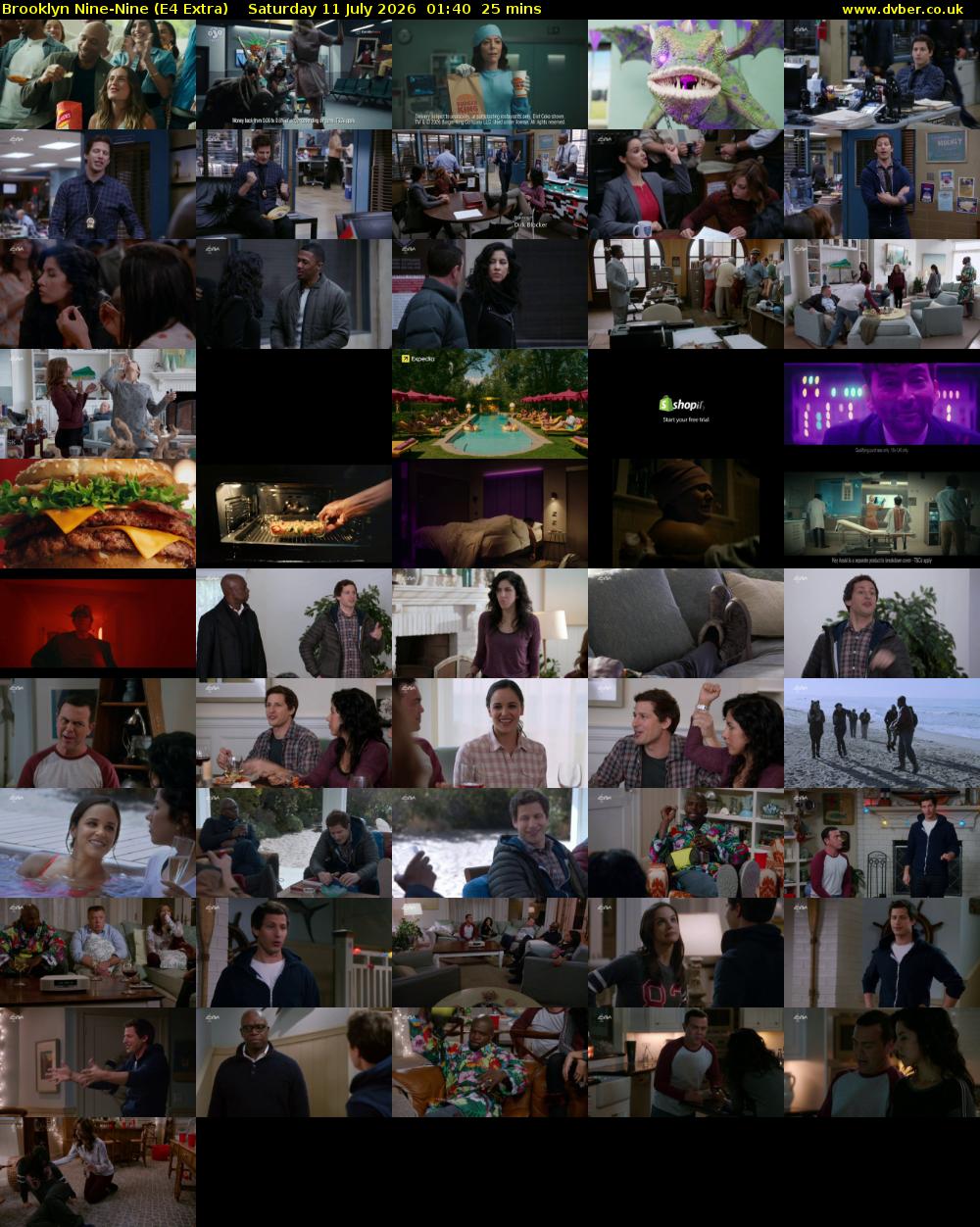 Brooklyn Nine-Nine (E4 Extra) Saturday 11 July 2026 01:40 - 02:05