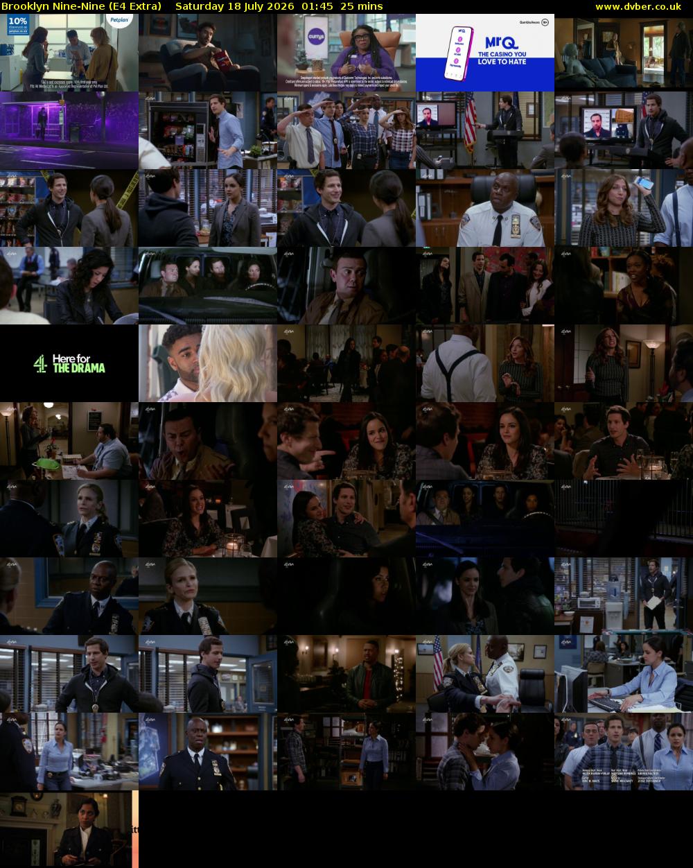 Brooklyn Nine-Nine (E4 Extra) Saturday 18 July 2026 01:45 - 02:10