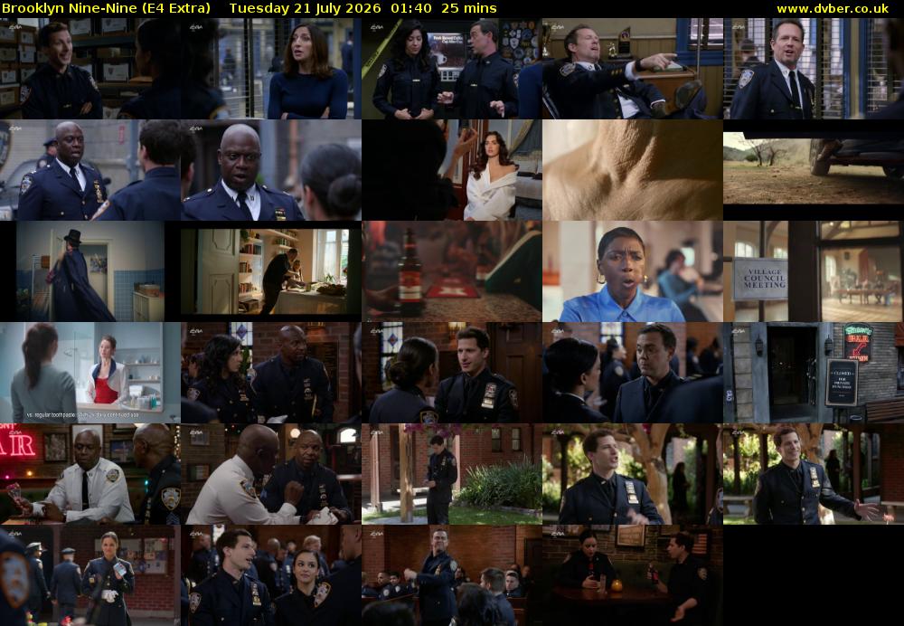 Brooklyn Nine-Nine (E4 Extra) Tuesday 21 July 2026 01:40 - 02:05