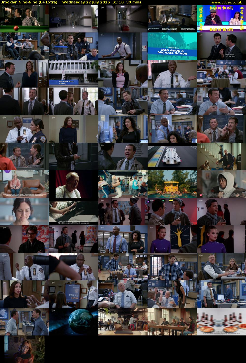 Brooklyn Nine-Nine (E4 Extra) Wednesday 22 July 2026 01:10 - 01:40