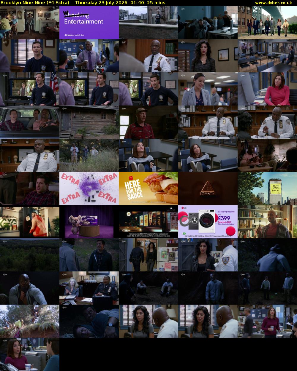 Brooklyn Nine-Nine (E4 Extra) Thursday 23 July 2026 01:40 - 02:05