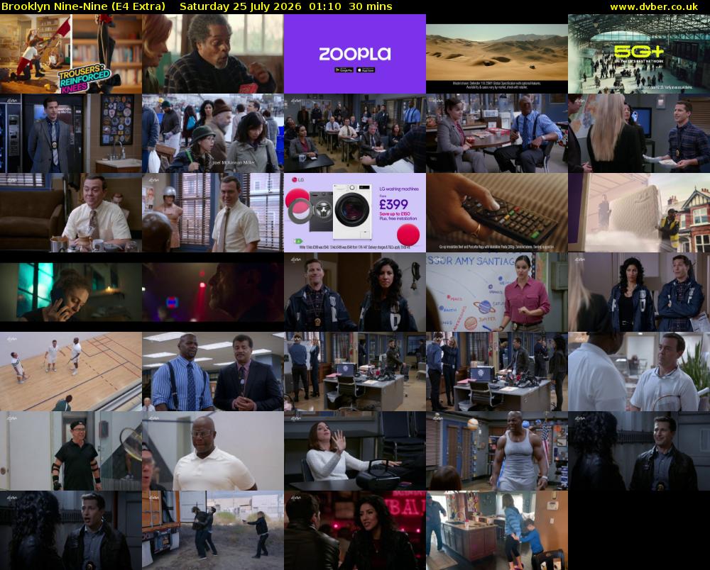 Brooklyn Nine-Nine (E4 Extra) Saturday 25 July 2026 01:10 - 01:40