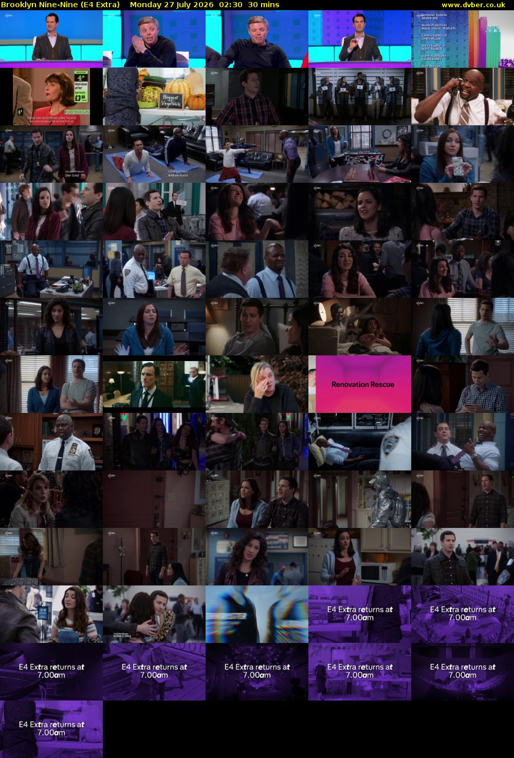 Brooklyn Nine-Nine (E4 Extra) Monday 27 July 2026 02:30 - 03:00