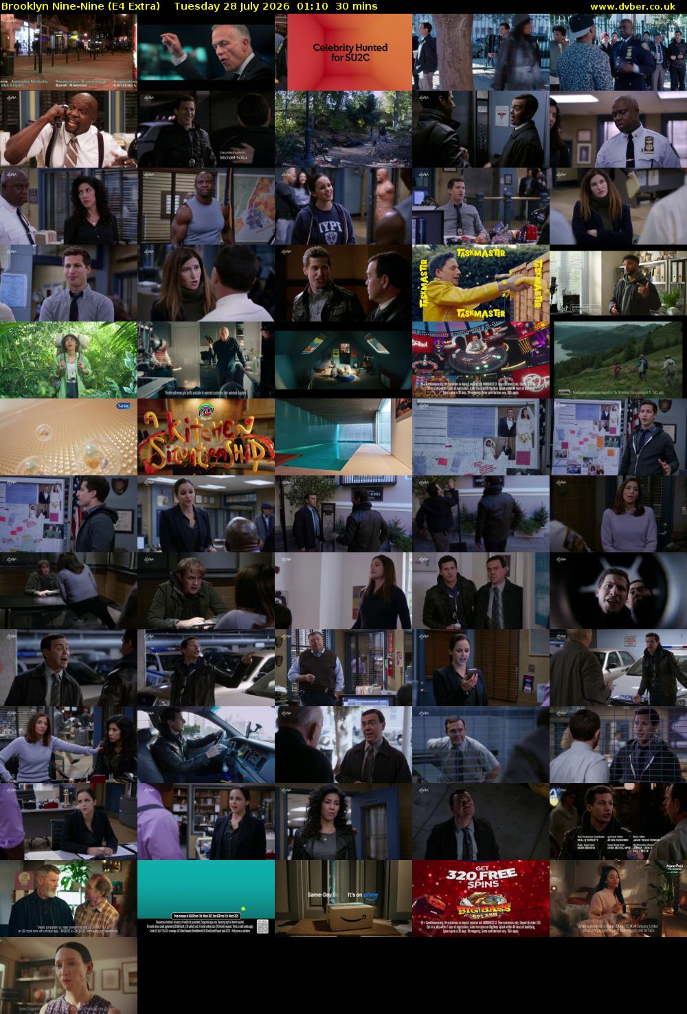 Brooklyn Nine-Nine (E4 Extra) Tuesday 28 July 2026 01:10 - 01:40
