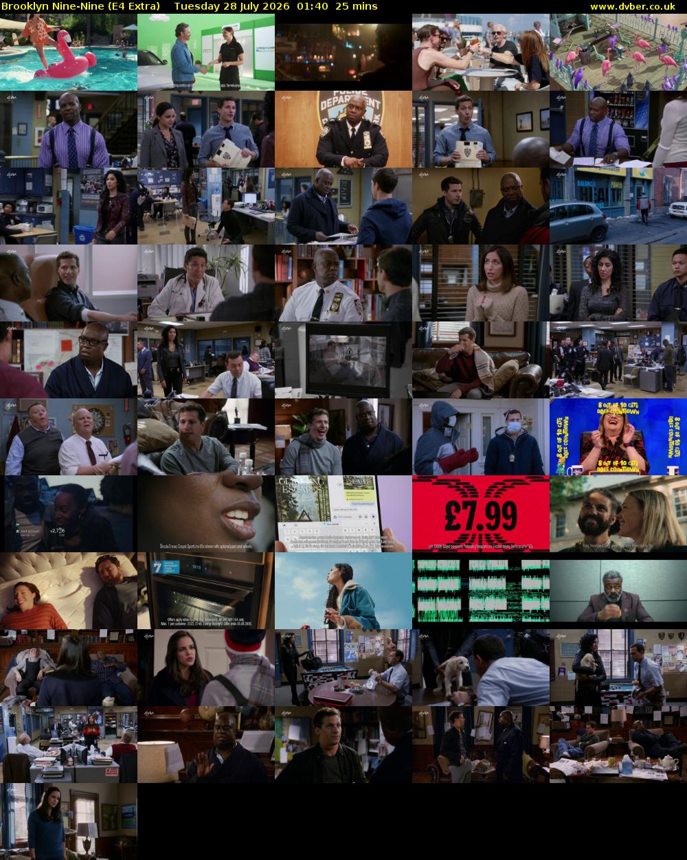 Brooklyn Nine-Nine (E4 Extra) Tuesday 28 July 2026 01:40 - 02:05
