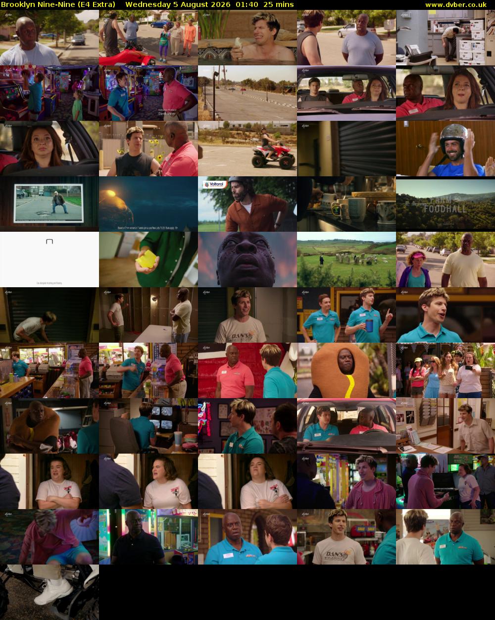 Brooklyn Nine-Nine (E4 Extra) Wednesday 5 August 2026 01:40 - 02:05