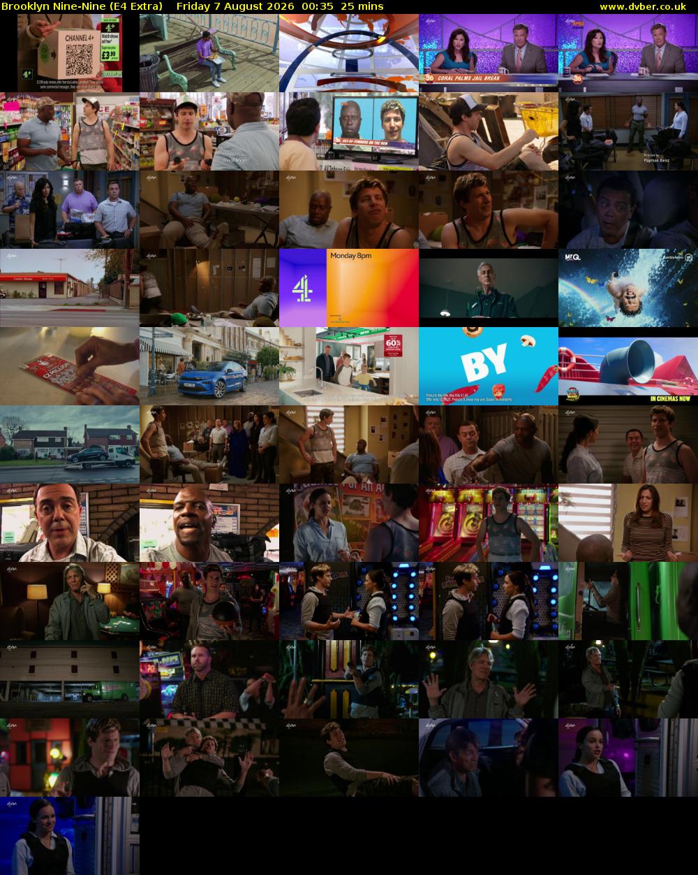 Brooklyn Nine-Nine (E4 Extra) Friday 7 August 2026 00:35 - 01:00