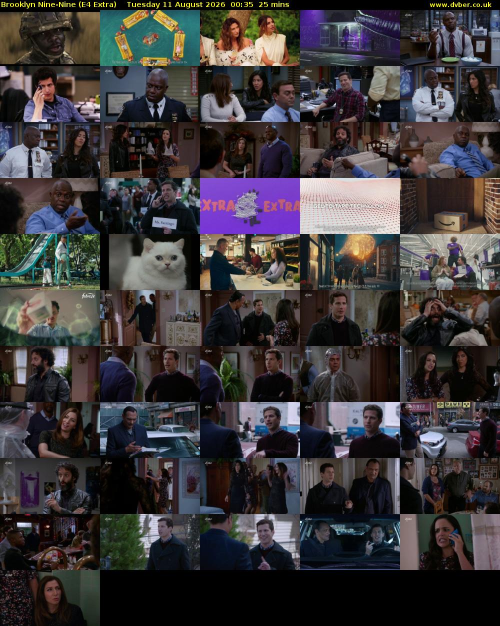 Brooklyn Nine-Nine (E4 Extra) Tuesday 11 August 2026 00:35 - 01:00