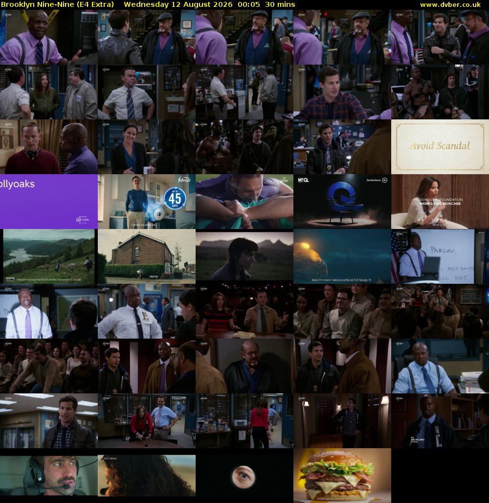 Brooklyn Nine-Nine (E4 Extra) Wednesday 12 August 2026 00:05 - 00:35
