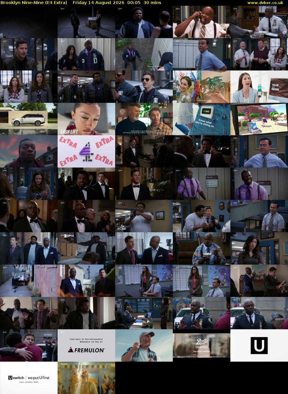 Brooklyn Nine-Nine (E4 Extra) Friday 14 August 2026 00:05 - 00:35