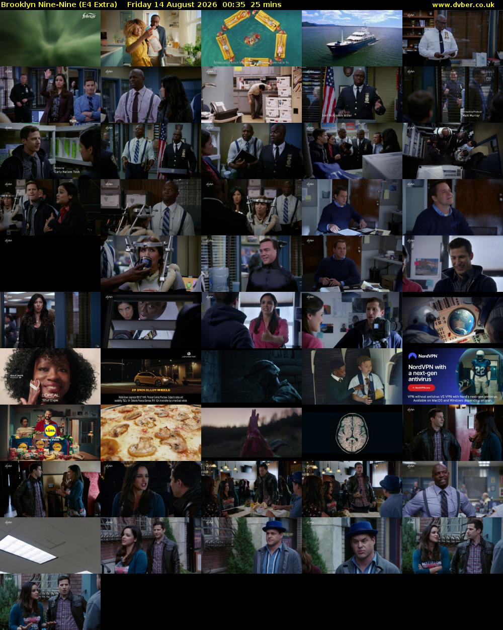 Brooklyn Nine-Nine (E4 Extra) Friday 14 August 2026 00:35 - 01:00