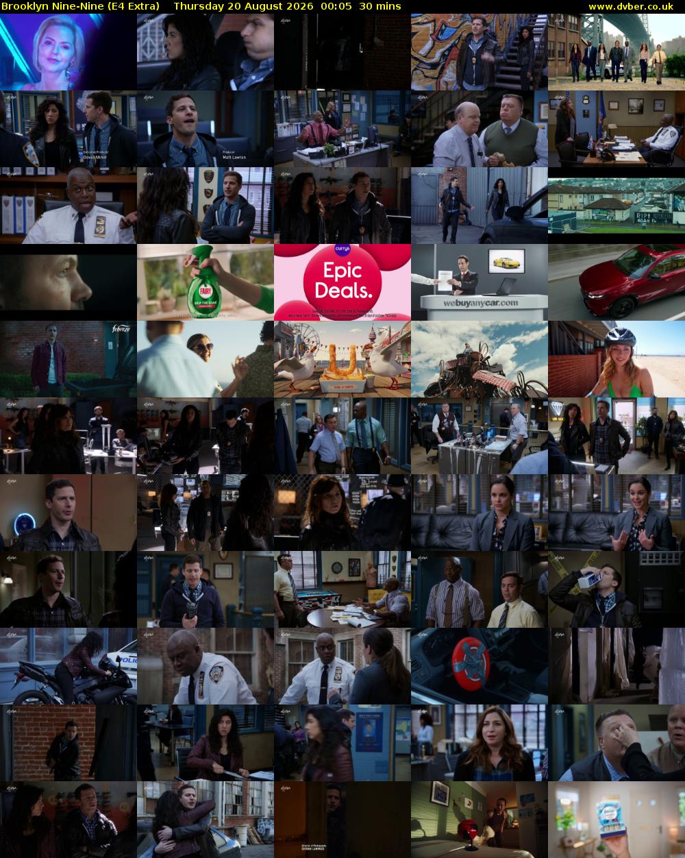 Brooklyn Nine-Nine (E4 Extra) Thursday 20 August 2026 00:05 - 00:35