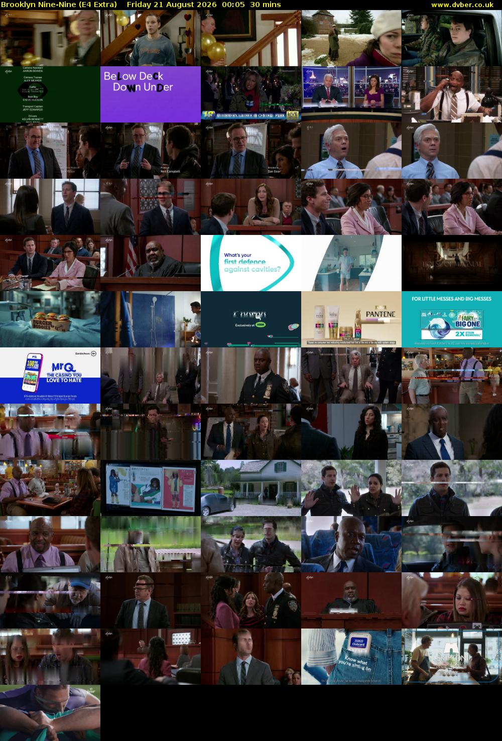 Brooklyn Nine-Nine (E4 Extra) Friday 21 August 2026 00:05 - 00:35