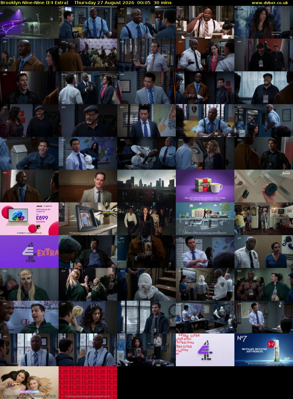 Brooklyn Nine-Nine (E4 Extra) Thursday 27 August 2026 00:05 - 00:35