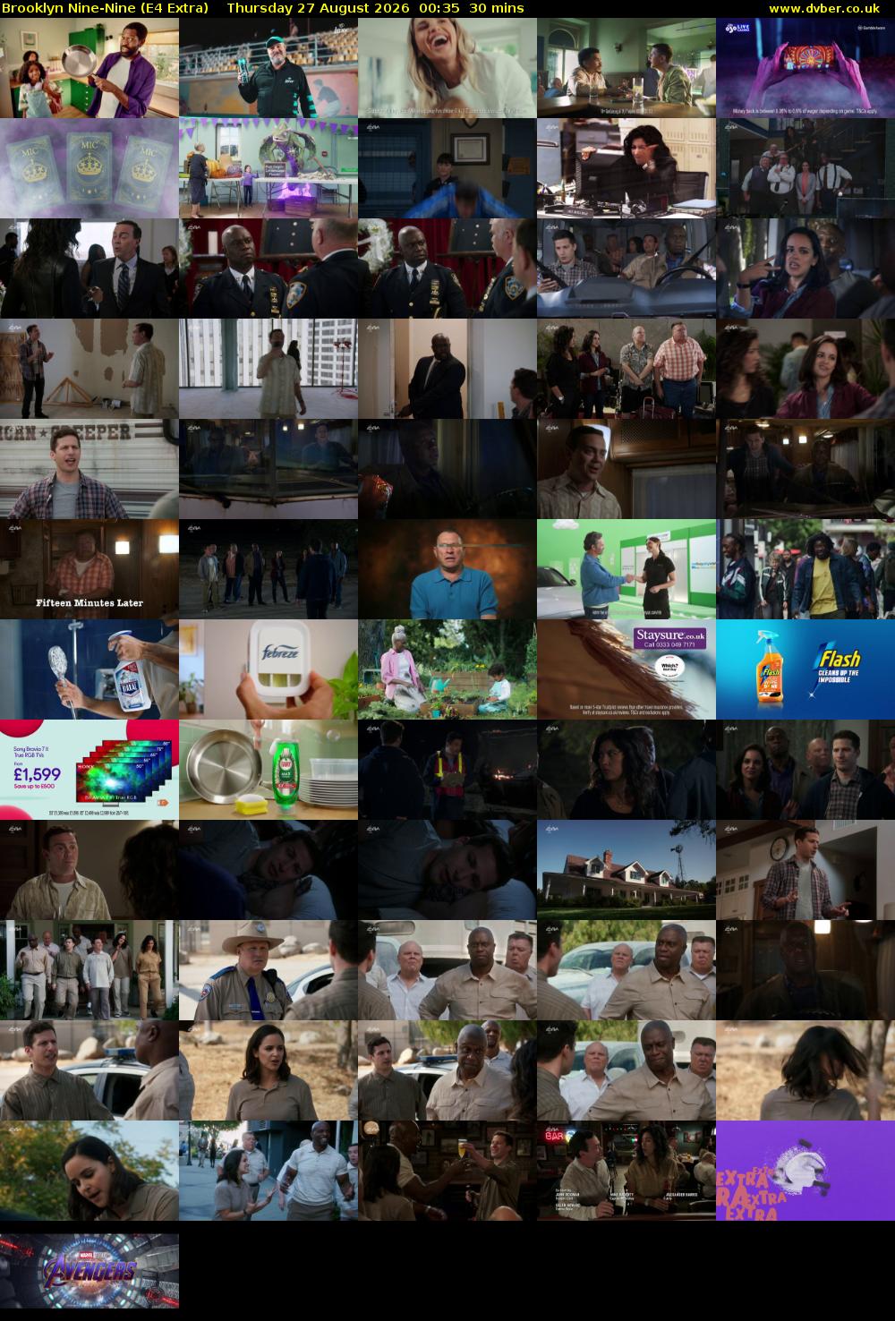 Brooklyn Nine-Nine (E4 Extra) Thursday 27 August 2026 00:35 - 01:05
