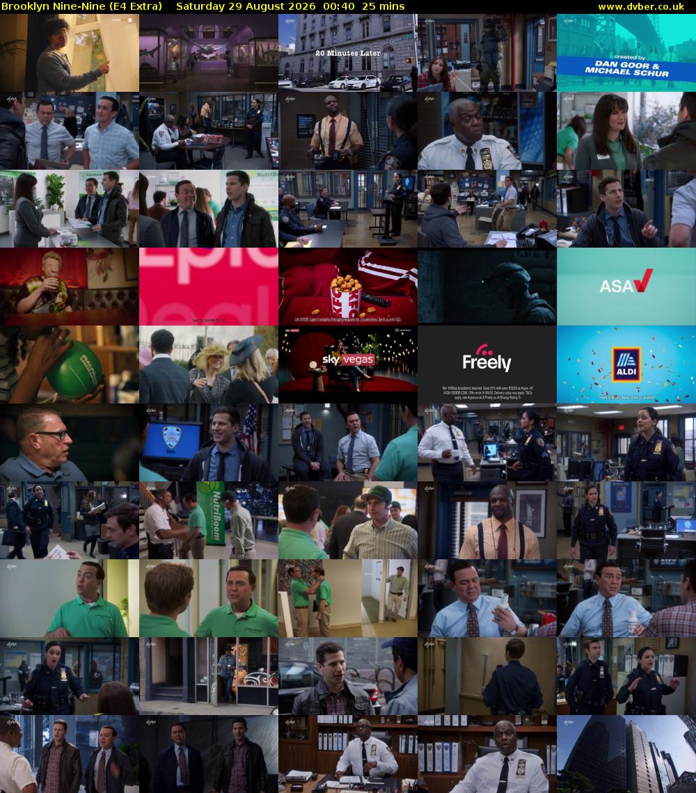 Brooklyn Nine-Nine (E4 Extra) Saturday 29 August 2026 00:40 - 01:05