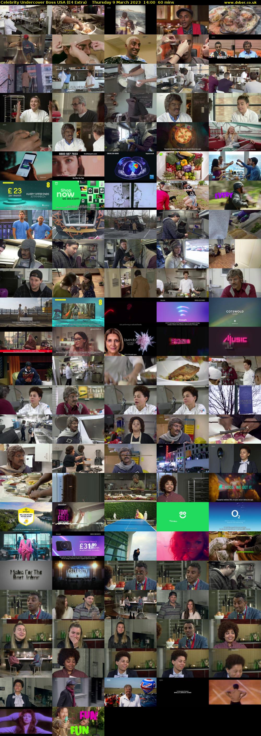 Celebrity Undercover Boss USA (E4 Extra) Thursday 9 March 2023 14:00 - 15:00