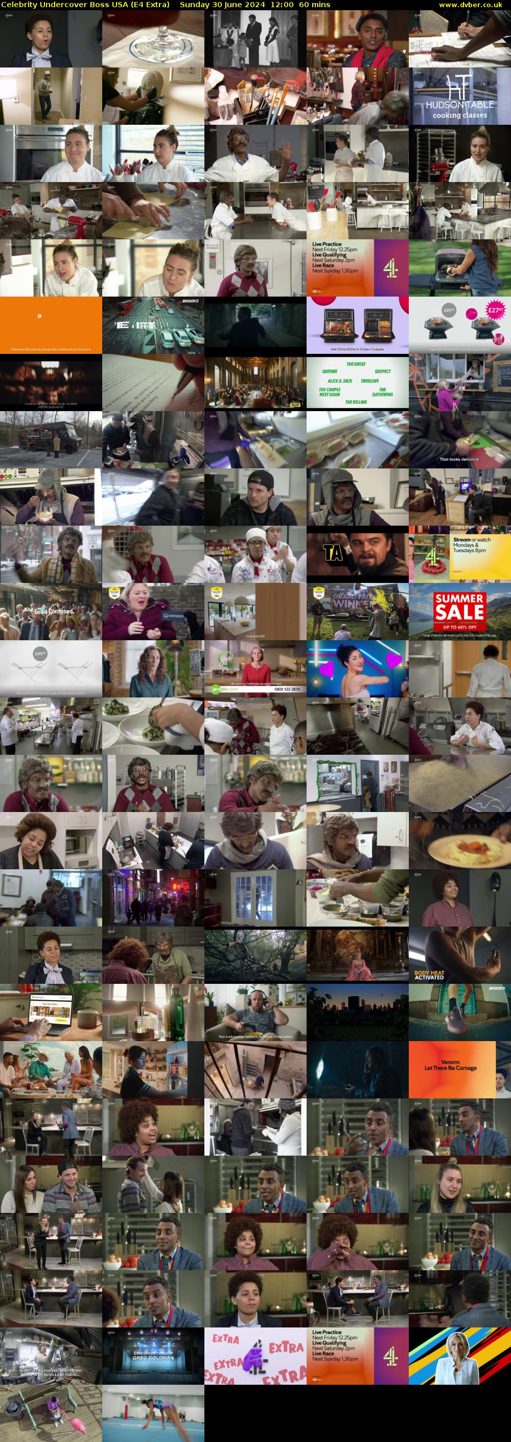 Celebrity Undercover Boss USA (E4 Extra) Sunday 30 June 2024 12:00 - 13:00