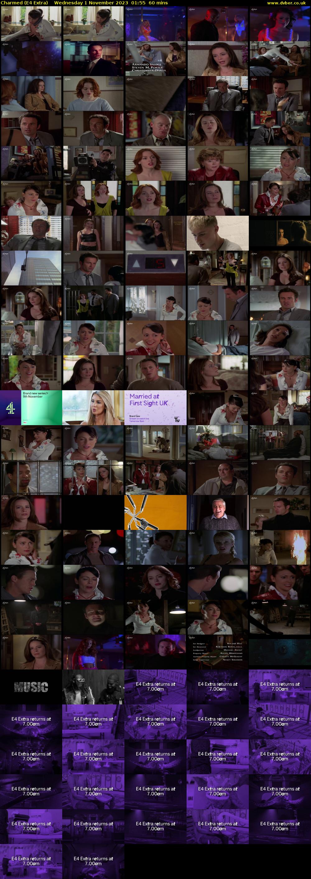 Charmed (E4 Extra) Wednesday 1 November 2023 01:55 - 02:55
