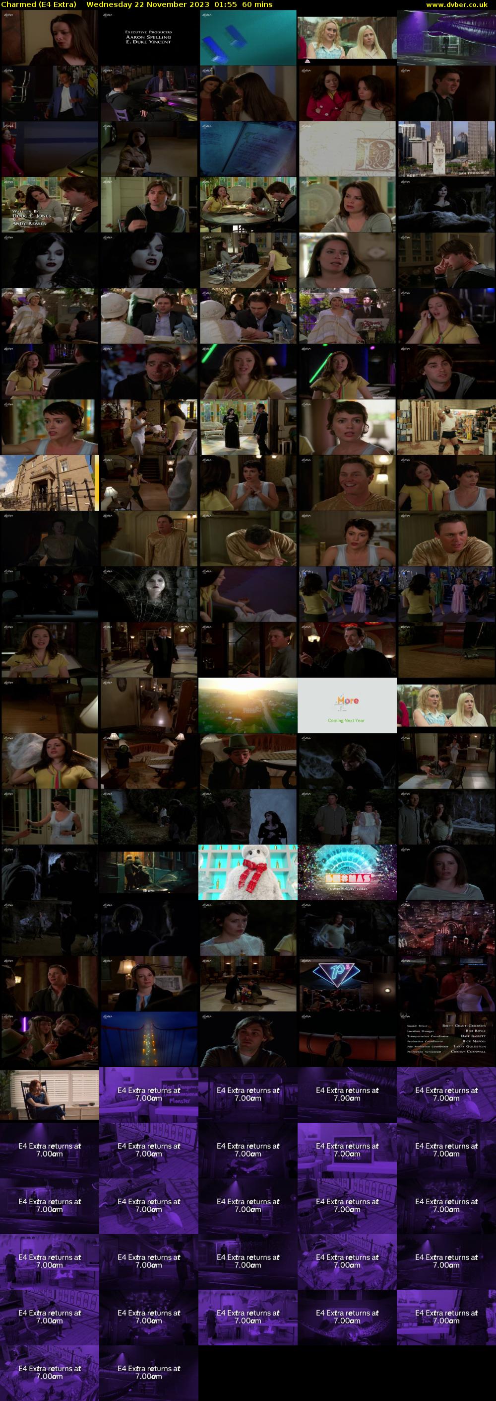 Charmed (E4 Extra) Wednesday 22 November 2023 01:55 - 02:55