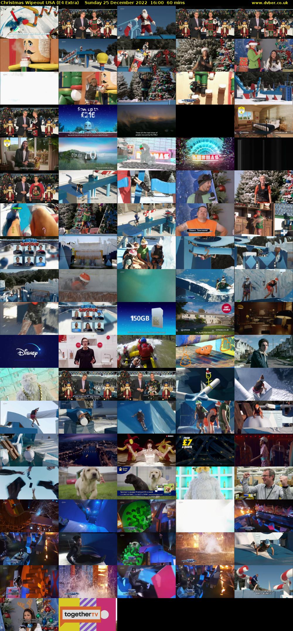 Christmas Wipeout USA (E4 Extra) Sunday 25 December 2022 16:00 - 17:00