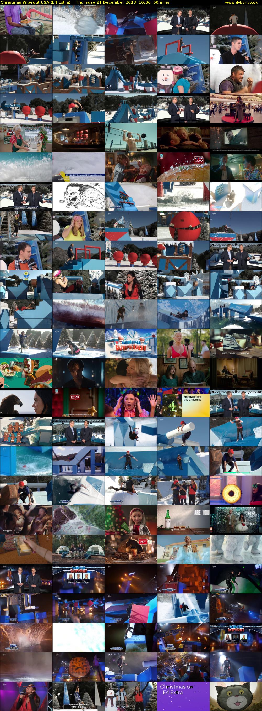 Christmas Wipeout USA (E4 Extra) Thursday 21 December 2023 10:00 - 11:00