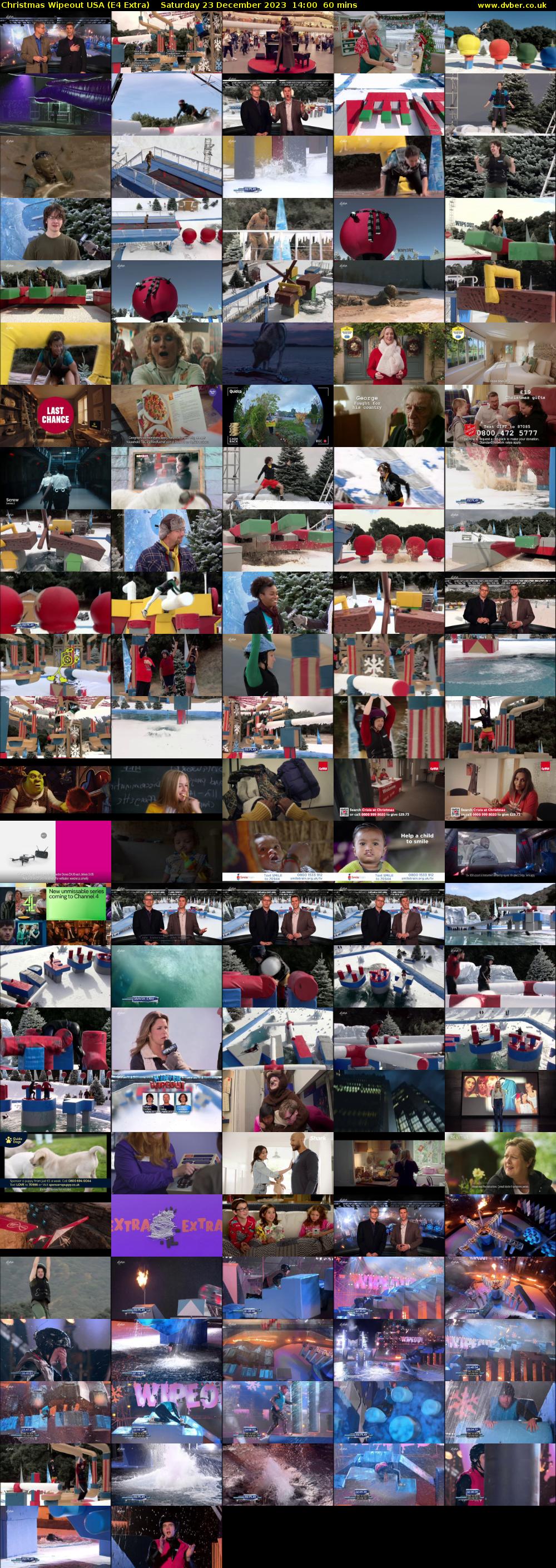 Christmas Wipeout USA (E4 Extra) Saturday 23 December 2023 14:00 - 15:00