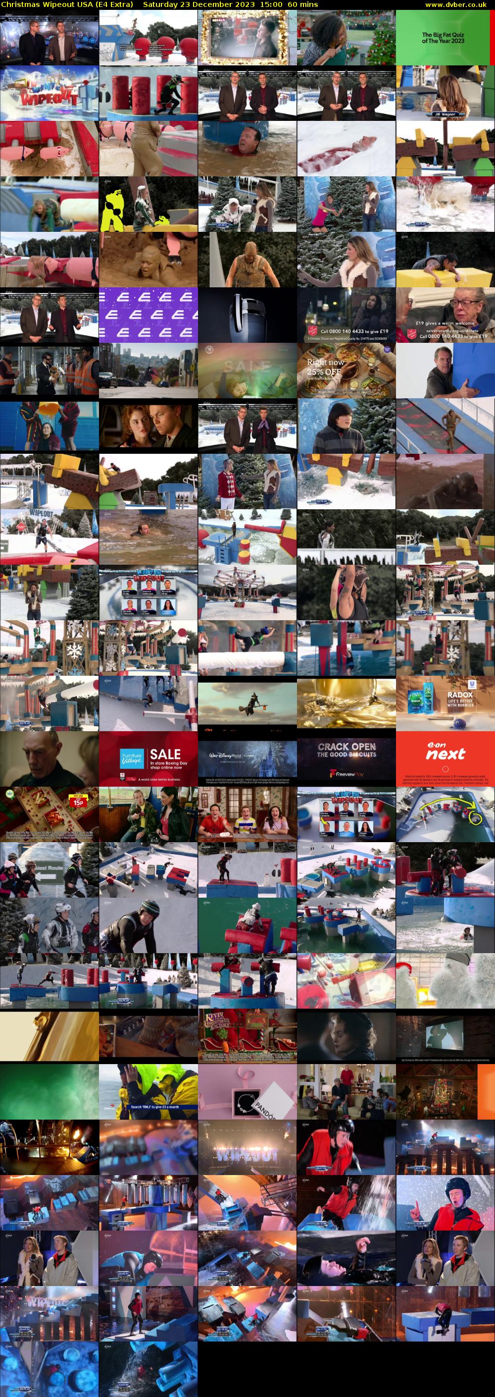 Christmas Wipeout USA (E4 Extra) Saturday 23 December 2023 15:00 - 16:00