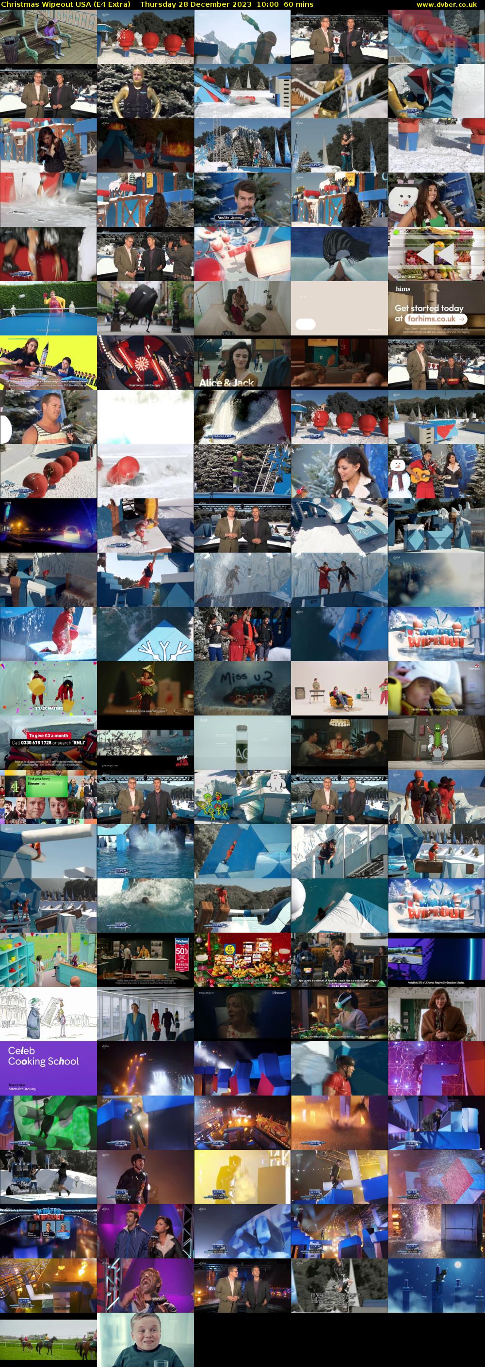Christmas Wipeout USA (E4 Extra) Thursday 28 December 2023 10:00 - 11:00