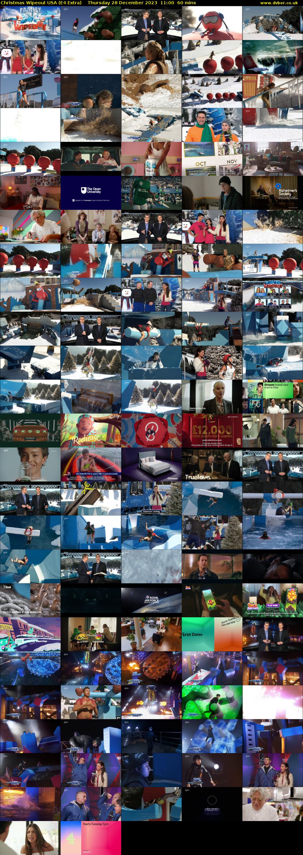Christmas Wipeout USA (E4 Extra) Thursday 28 December 2023 11:00 - 12:00