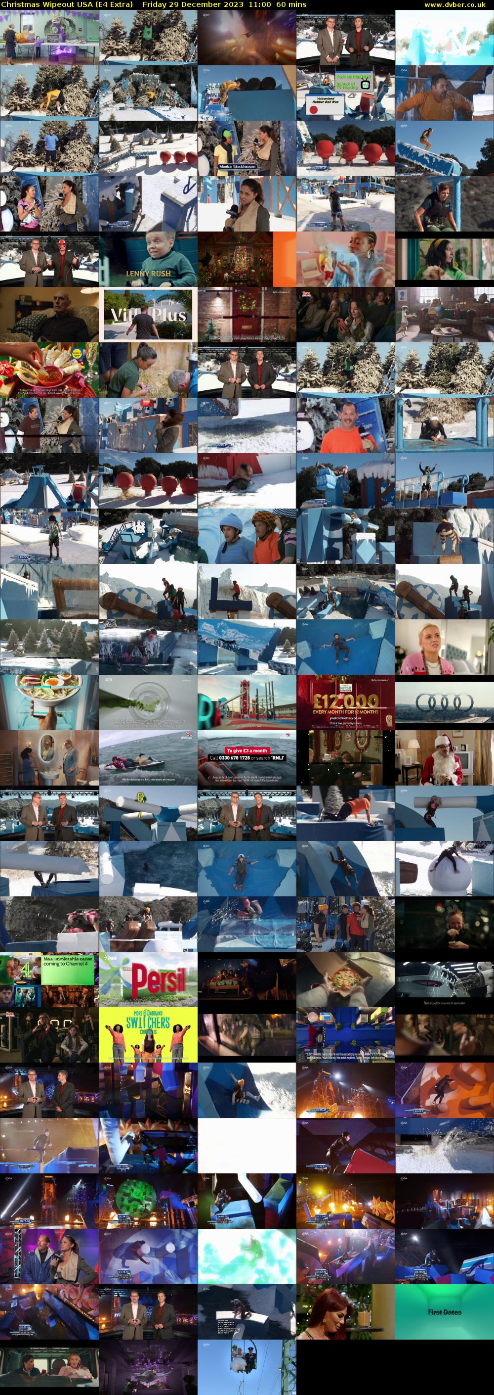 Christmas Wipeout USA (E4 Extra) Friday 29 December 2023 11:00 - 12:00