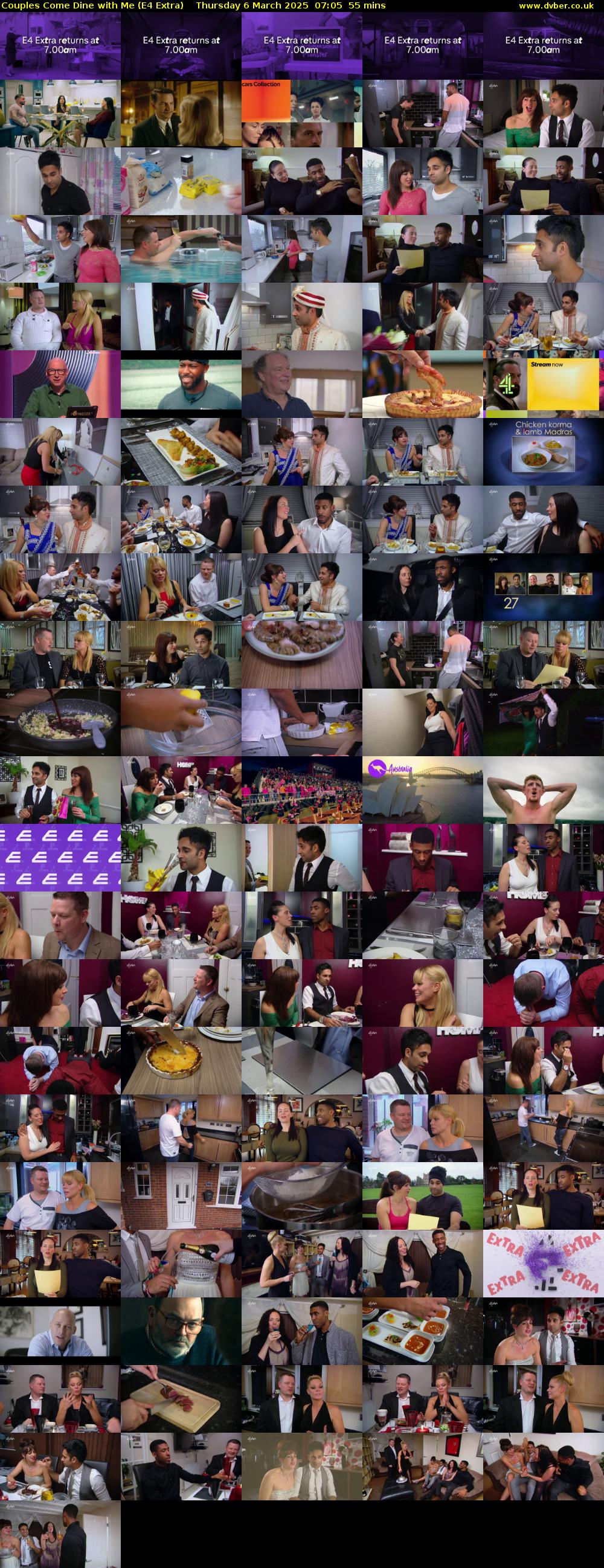 Couples Come Dine with Me (E4 Extra) Thursday 6 March 2025 07:05 - 08:00