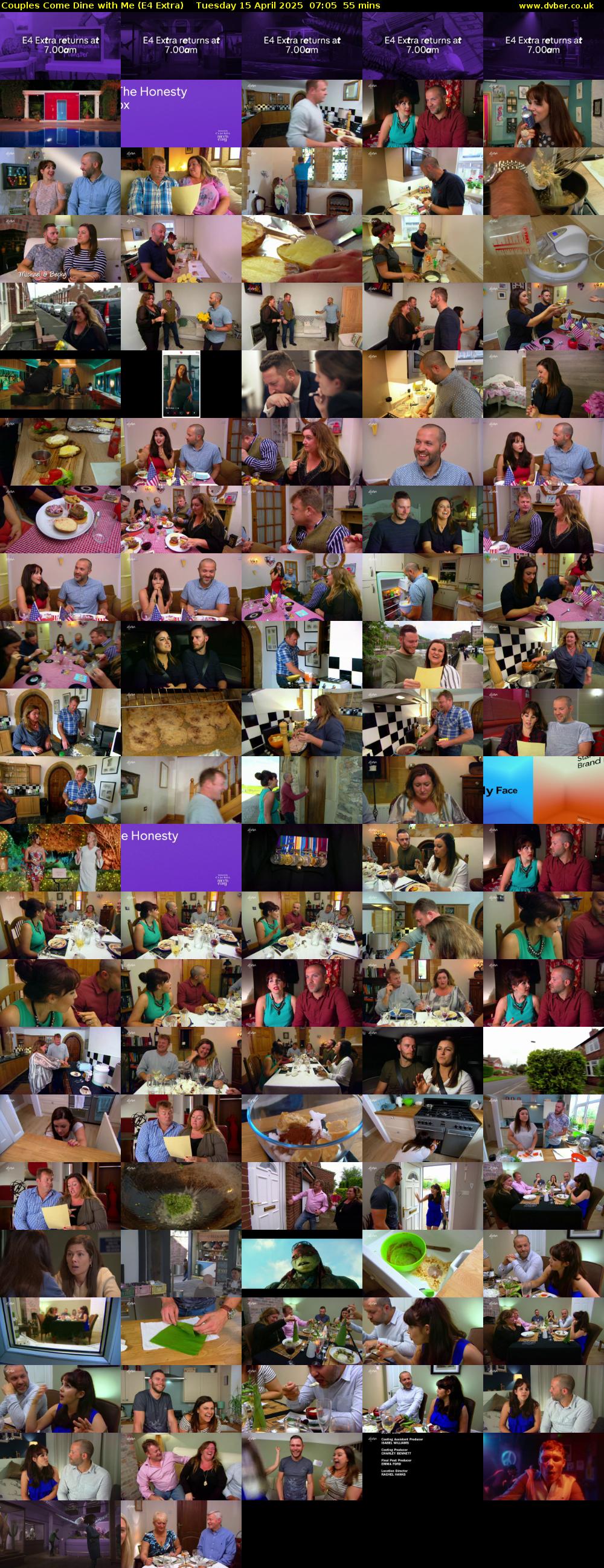 Couples Come Dine with Me (E4 Extra) Tuesday 15 April 2025 07:05 - 08:00