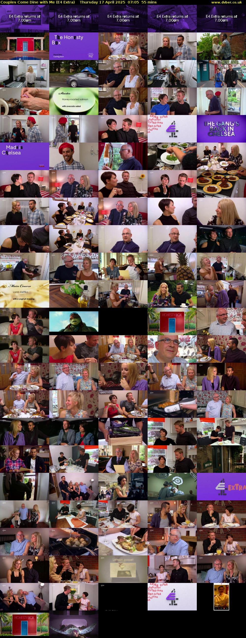 Couples Come Dine with Me (E4 Extra) Thursday 17 April 2025 07:05 - 08:00