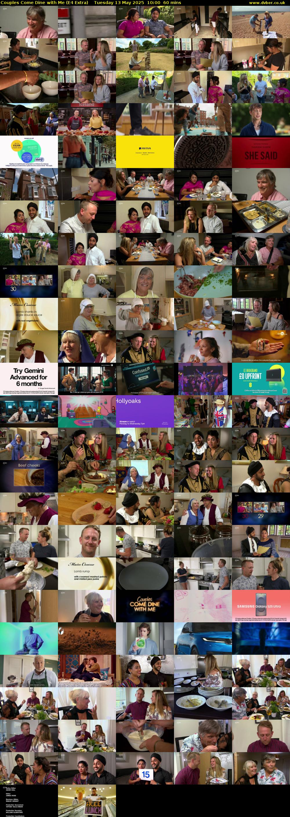 Couples Come Dine with Me (E4 Extra) Tuesday 13 May 2025 10:00 - 11:00