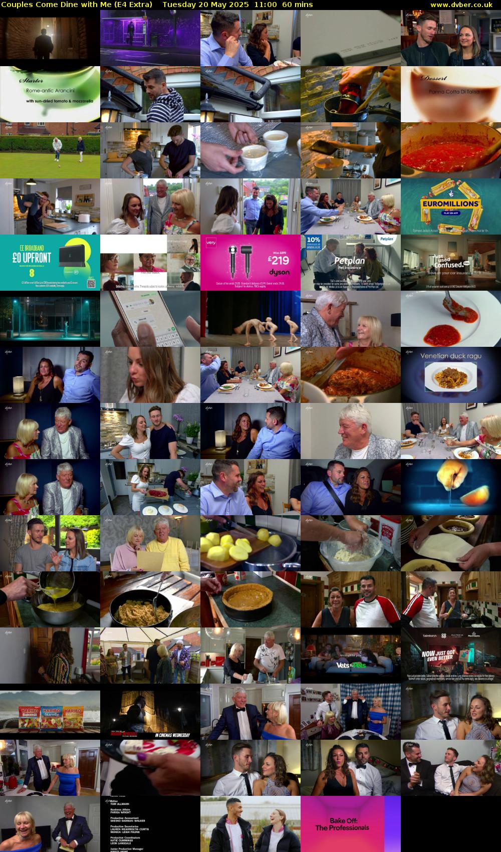 Couples Come Dine with Me (E4 Extra) Tuesday 20 May 2025 11:00 - 12:00
