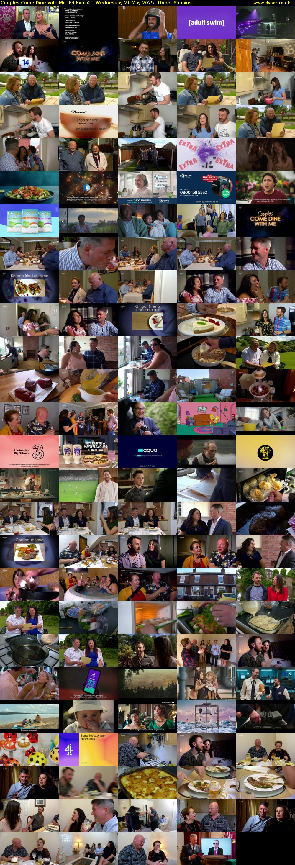 Couples Come Dine with Me (E4 Extra) Wednesday 21 May 2025 10:55 - 12:00