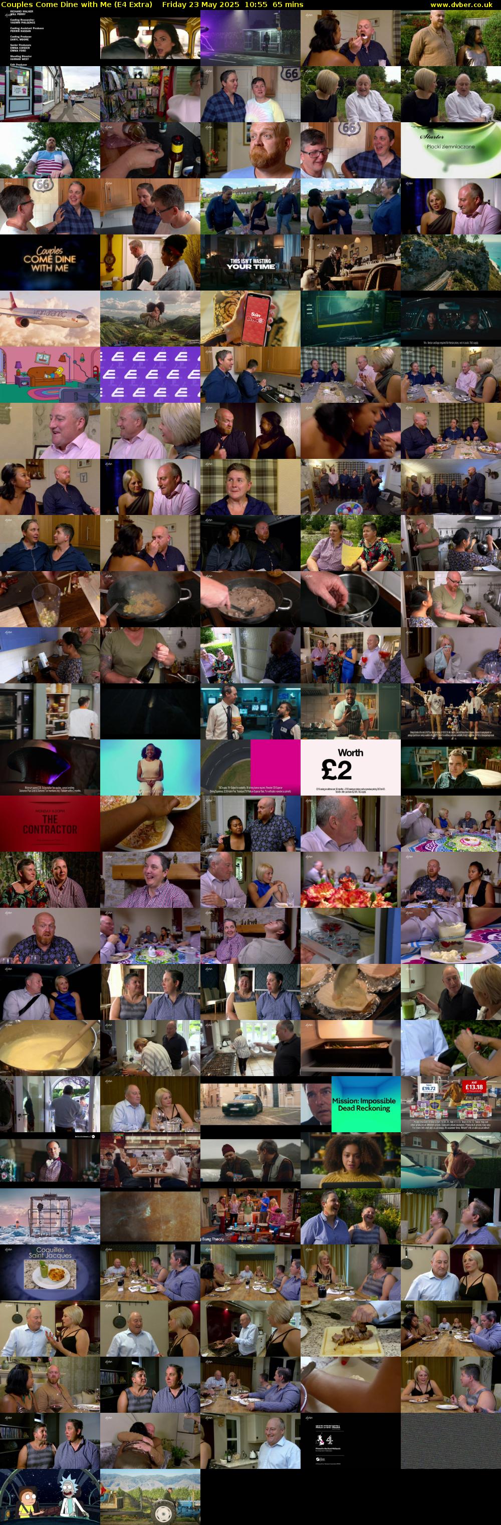 Couples Come Dine with Me (E4 Extra) Friday 23 May 2025 10:55 - 12:00