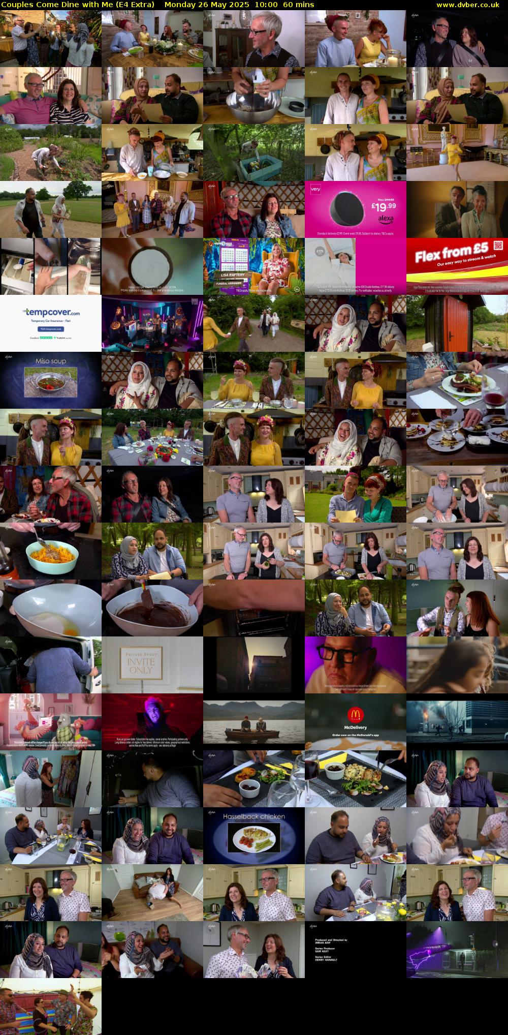 Couples Come Dine with Me (E4 Extra) Monday 26 May 2025 10:00 - 11:00