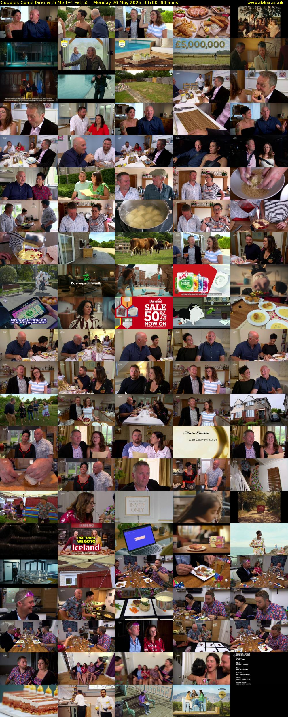 Couples Come Dine with Me (E4 Extra) Monday 26 May 2025 11:00 - 12:00