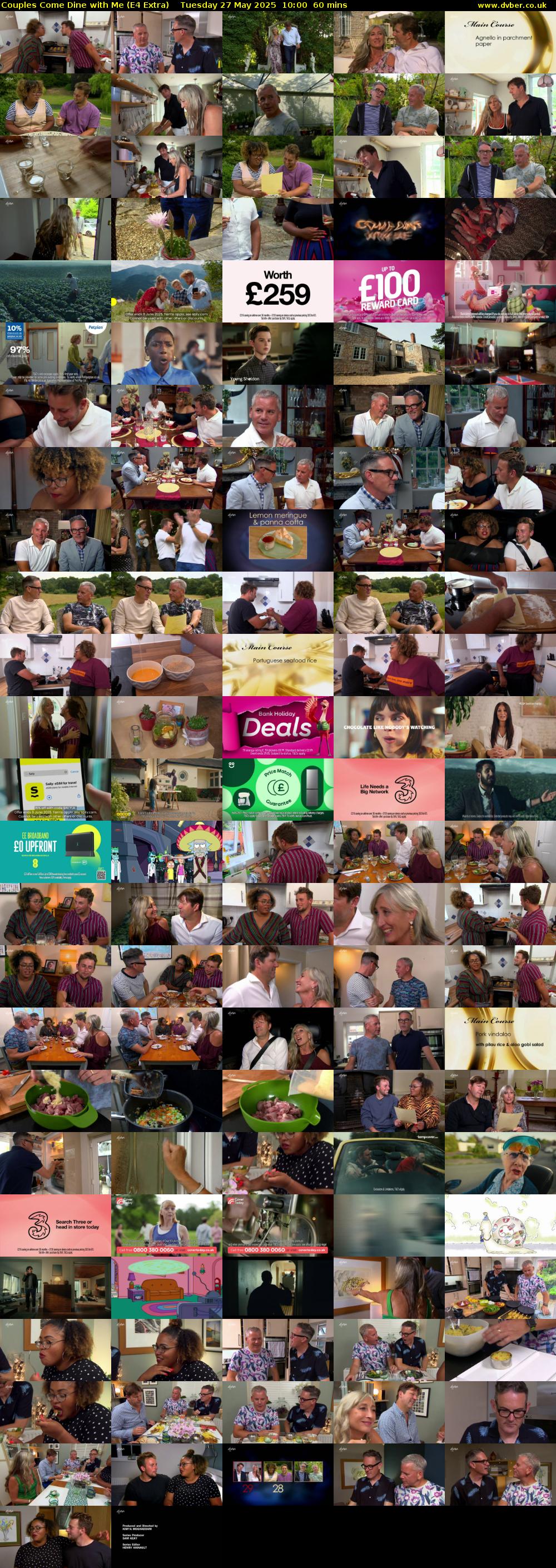 Couples Come Dine with Me (E4 Extra) Tuesday 27 May 2025 10:00 - 11:00